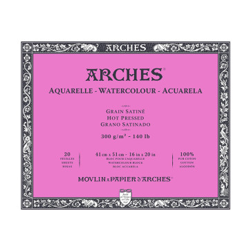 BLOCCO ARCHES 41X51 GRANA SATINATA 20 FOGLI 300 g/m²