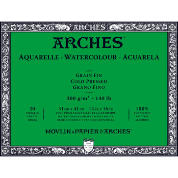 BLOCCO ARCHES 31X41 GRANA FINE 20 FOGLI 300 g/m²