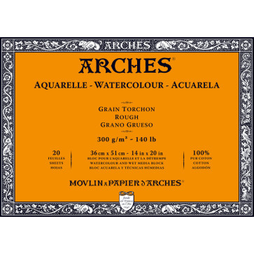 BLOCCO ARCHES 36X51 GRANA RUVIDA 20 FOGLI 300 g/m²