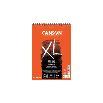 BLOCCO SCHIZZI CANSON XL A5 60 FOGLI 90 g/m² RIL. A SPIRALE LC