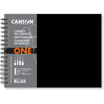 BLOCCO SCHIZZI CANSON BOOK ONE 27,9x21,6 cm 196 PAGINE 100 g/m²