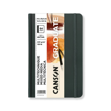 BOOK CANSON GRADUATE MIXED MEDIA 64 PAGINE AVORIO 220 g/m²