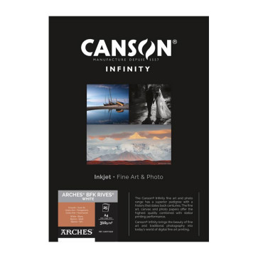 CANSON ARCHES BFK RIVES WHITE A4 25 FOGLI 310 g/m²