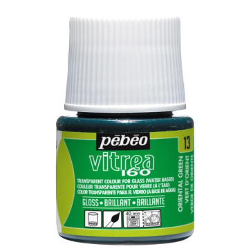 COLORE PER VETRO PEBEO VITREA 160 45 ml 13 ORIENTAL GREEN