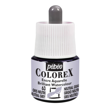 PEBEO COLOREX WATERCOLOUR 45ml 63 NEUTRAL GREY