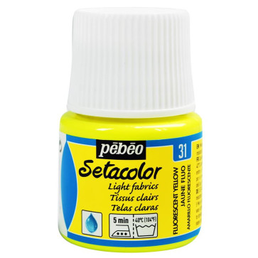 SETACOLOR TRASPARENTE 45 ml N. 31 FLUORESCENT JELLOW-JAUNE FLUO