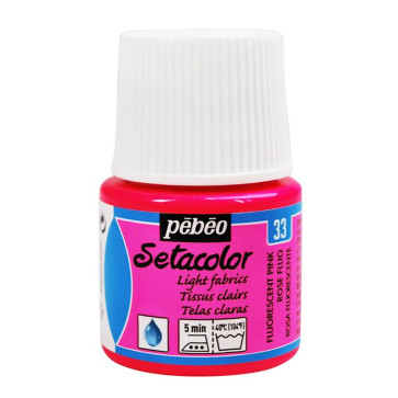 SETACOLOR TRASPARENTE 45 ml N. 33 FLUORESCENT PINK-ROSE FLUO