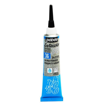 SETACOLOR 3D TUBETTO 20 ml 36 GLITTER SILVER POWDER