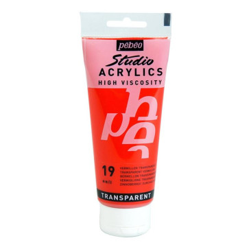 PEBEO STUDIO ACRYLICS 100 ml 19 TRANSPARENT VERMILION