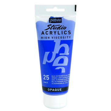 PEBEO STUDIO ACRYLICS 100 ml 25 OPAQUE LIGHT ULTRAMARINE