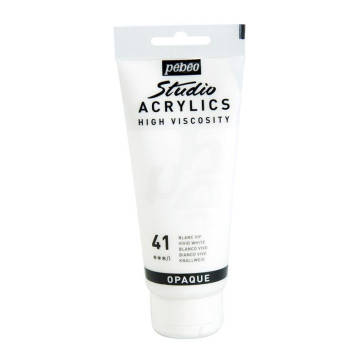 PEBEO STUDIO ACRYLICS 100 ml 41 VIVID WHITE