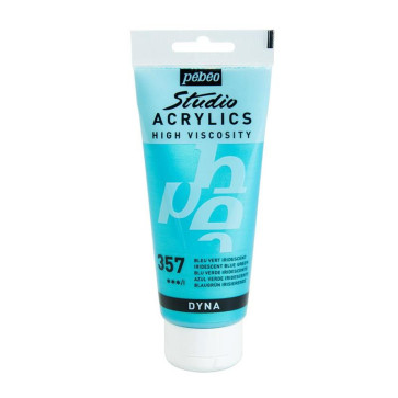 PEBEO STUDIO ACRYLICS 100 ml 357 IRIDESCENT BLUE GREEN