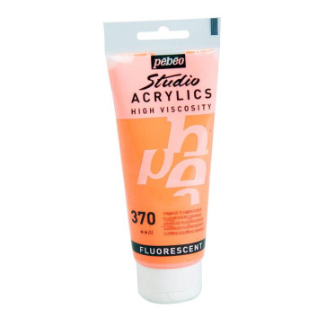 PEBEO STUDIO ACRYLICS 100 ml 370 FLUORESCENT ORANGE