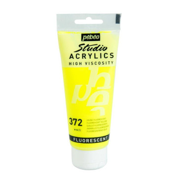 PEBEO STUDIO ACRYLICS 100 ml 372 FLUORESCENT YELLOW