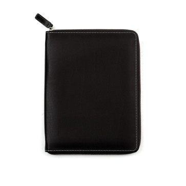 PORTA BLOCCO SPALDING A5 PELLE RIGENERATA NERO