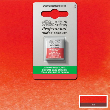 ACQUERELLO WINSOR 1/2 GODET CADMIUM FREE SCARLET 903 S4