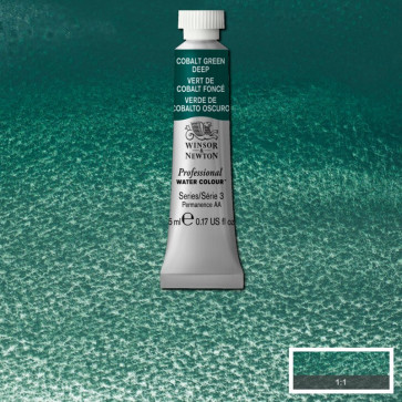 ACQUERELLO WINSOR & NEWTON COBALT GREEN DEEP TUBO 5ml S3