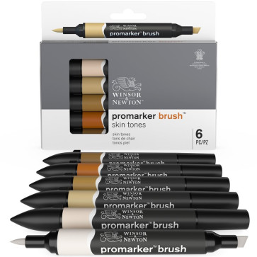 SET 6 PROMARKER WINSOR & NEWTON NEUTRAL SKIN TONES SET 6 PROMARKER WINSOR & NEWTON NEUTRAL SKIN TONES