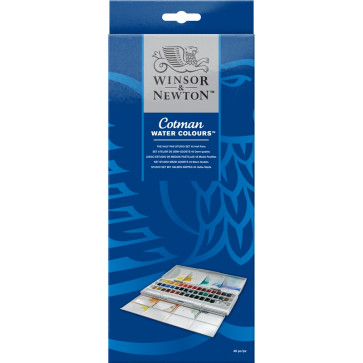 WINSOR & NEWTON COTMAN HALF PAN STUDIO SET 48 ½ GODET