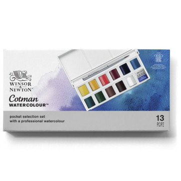 WINSOR & NEWTON COTMAN SKETCHERS' POCKET BOX 12 ½ GODET