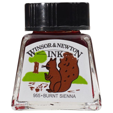 WINSOR & NEWTON INK 14 ml BURNT SIENNA