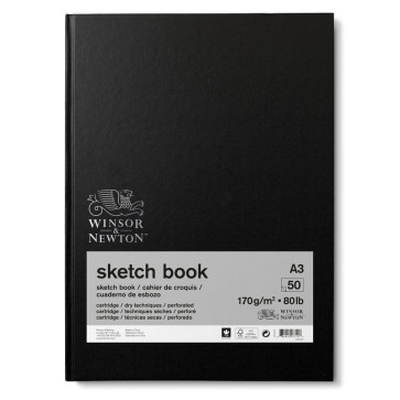 SKETCH BOOK WINSOR & NEWTON A3 50 FOGLI 170 g/m² RIL. LIBRO