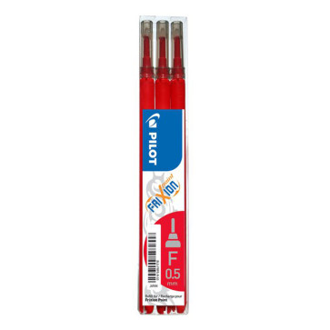 REFILL PILOT FRIXION 0.5 ROSSO NEEDLE POINT CONFEZIONE DA 3