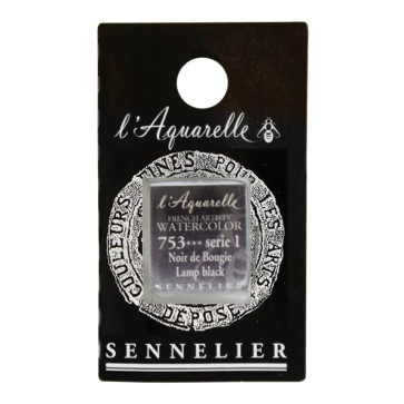 ACQUERELLO SENNELIER ½ GOD 753 S1 LAMP BLACK