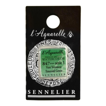 ACQUERELLO SENNELIER ½ GOD 847 S1 EMERALD GREEN