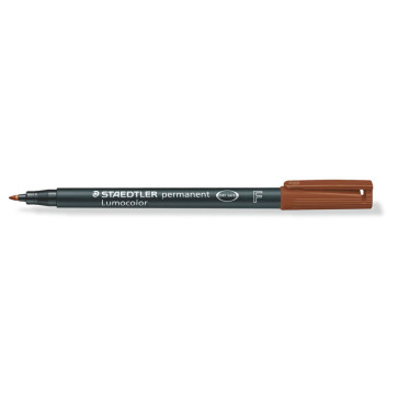 PENNARELLO STAEDTLER LUMOCOLOR PERMANENT 0.6mm MARRONE F