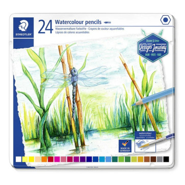 MATITE STAEDTLER 24 COLORI CASSETTA METALLO