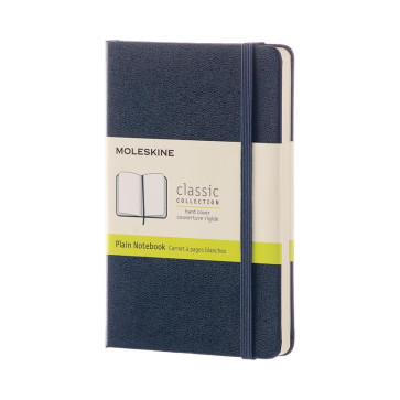 MOLESKINE TACCUINO POCKET PAGINE BIANCHE RIGIDO 9X14 cm BLU