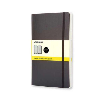MOLESKINE TACCUINO REPORTER POCKET QUADRETTI MORBIDO 9X14cm NERO