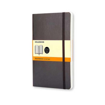 MOLESKINE TACCUINO REPORTER LARGE RIGHE MORBIDO 13X21 cm NERO