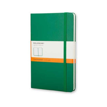 MOLESKINE TACCUINO POCKET RIGHE RIGIDO 9X14 cm VERDE