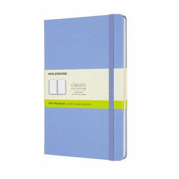 MOLESKINE TACCUINO LARGE P. BIANCHE RIGIDO 13X21 cm BLU HYDRAN.