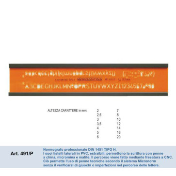 NORMOGRAFO MORGANTINA 491/P 3 mm
