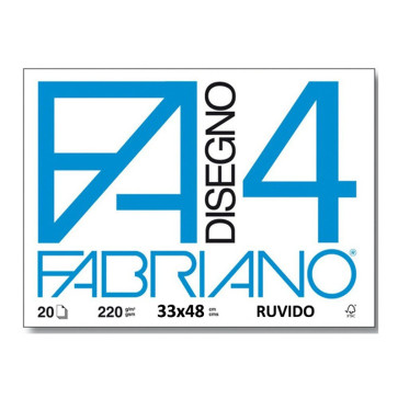 BLOCCO FABRIANO F4 33X48 220 g/m² 20 FOGLI RUVIDI