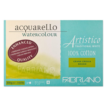 BLOCCO TRADITIONAL WHITE 30,5X45,5 20 FG. 300 g/m² GRANA GROSSA