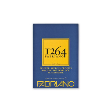 BLOCCO SCHIZZI FABRIANO 1264 A4 COLLATO LC 120 FF 90 g/m²
