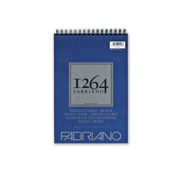 BLOCCO DISEGNO FABRIANO 1264 A4 SPIR. LC 40 FF NERI 200 g/m²
