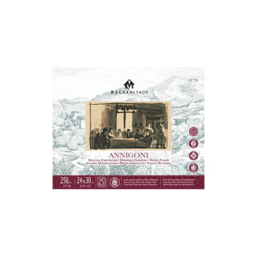 BLOCCO MAGNANI CARTA ANNIGONI 24X30 cm 25 FOGLI 250 g/m²