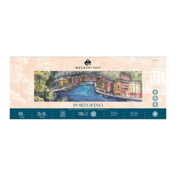 BLOCCO ACQUERELLO MAGNANI PORTOFINO 20X50 cm 300 g/m² GRANA SAT.