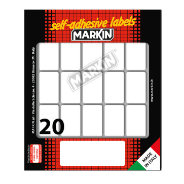 ETICHETTE ADESIVE MARKIN 34x21 mm BUSTA 10 FOGLI 200 ETICHETTE