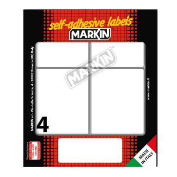 ETICHETTE ADESIVE MARKIN 70x56 mm BUSTA 40 FOGLI 500 ETICHETTE
