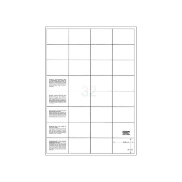 ETICHETTE A4 51X36 mm CON MARGINE DI SICUREZZA - 100 FOGLI