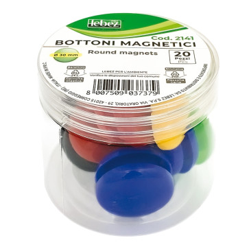 BOTTONI MAGNETICI Ø 20mm CONFEZIONE 40 PEZZI