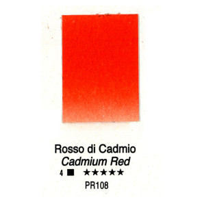 ACQUERELLO FORESTO ½ GODET SERIE 4 H04 ROSSO DI CADMIO