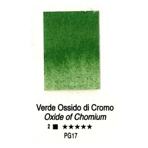 ACQUERELLO FORESTO ½ GODET SERIE 2 H07 VERDE OSSIDO DI CROMO