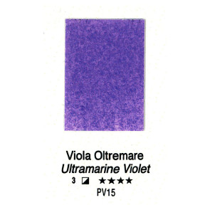 ACQUERELLO FORESTO ½ GODET SERIE 3 H41 VIOLA OLTREMARE